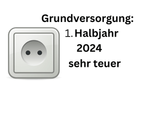 Grundversorgung 1. Halbjahr 2024 sehr teuer