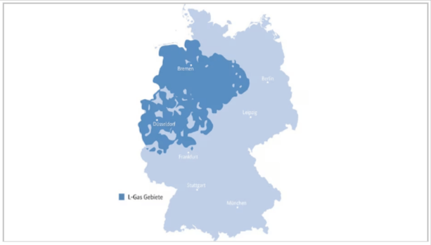 Nahezu 25 Prozent der Haushalte in Deutschland werden von L-Gas-Netzen versorgt.