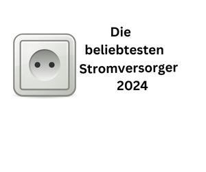 Die beliebtesten Stromversorger 2024