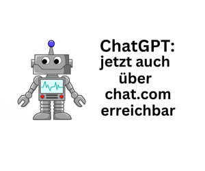 KI: ChatGPT jetzt auch über chat.com aufrufbar