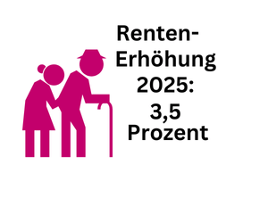 Rentner dürfen 2025 Erhöhung von 3,5 Prozent erwarten