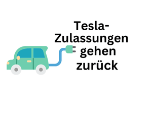 E-Autos: Starker Rückgang bei Tesla-Neuzulassungen